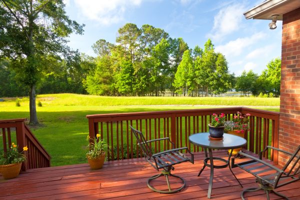 Redwood Deck Installation in Hayden
