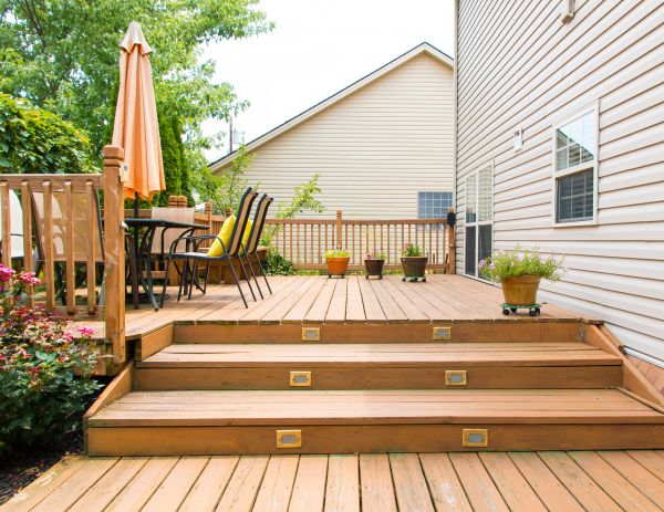 Wooden Patio Installation in Hayden